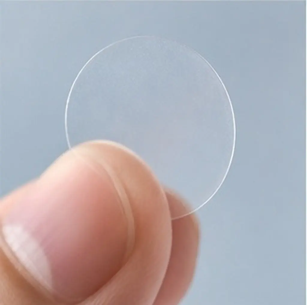 1 Roll Round Clear Dot Stickers Adhesive Transparent Envelope Seal Labels Clear Circle Stickers for Packaging Gift Box Labeling