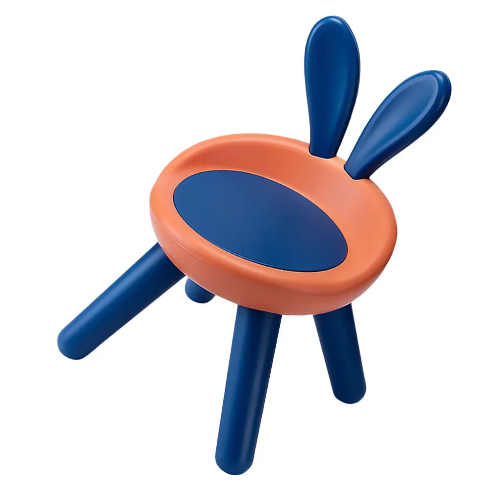 Children Backrest Chair Kids Stool Plastic Safe Ergonomic Design Lightweight Triangular Structure Easy Assembly Children
