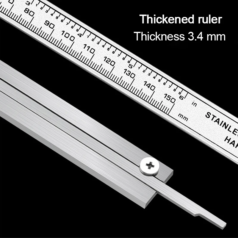 Digital Vernier Caliper 6 Inch 150mm Stainless Steel Electronic Metal Caliper Micrometer Depth Measuring Tools Electronic Ruler