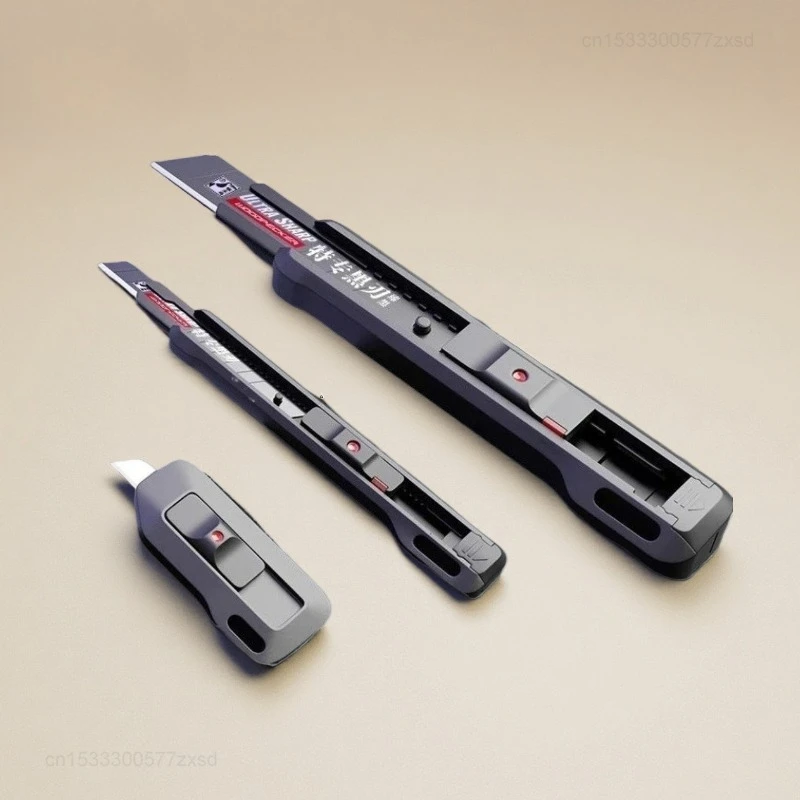Utility Knife Portable Mini Retractable Paper Cutting Knife Carbon Steel Blades With Safety Lock Household DIY Hand Tool