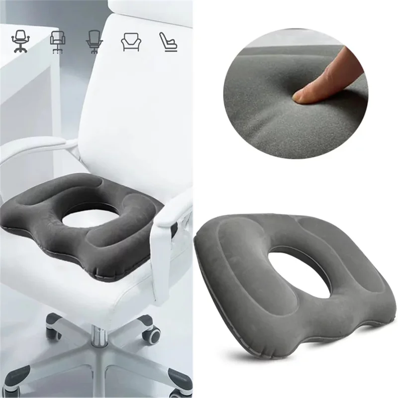 Donut Seat Cushion Hemorrhoid Inflatable Seat Pad Cushion for Chair Car Wheelchair Good Seat Comfort Pad