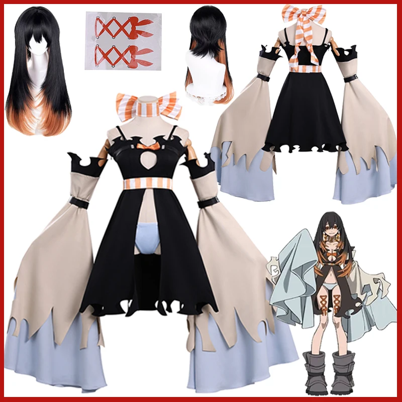 

Anime Gachiakuta Amo Empool Cosplay Costume Sexy Amo Outfit Dress Scarf Shorts Sleeves Wig Full Girls Women Party Carnival Gifts