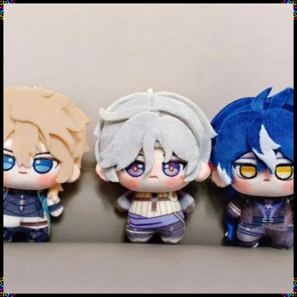 

Game Genshin Impact Illuga Varka Flins Figure Plush Stuffed Cotton Doll Anime 10cm Printed Nunu Body Toy Cartoon Pendant Gift