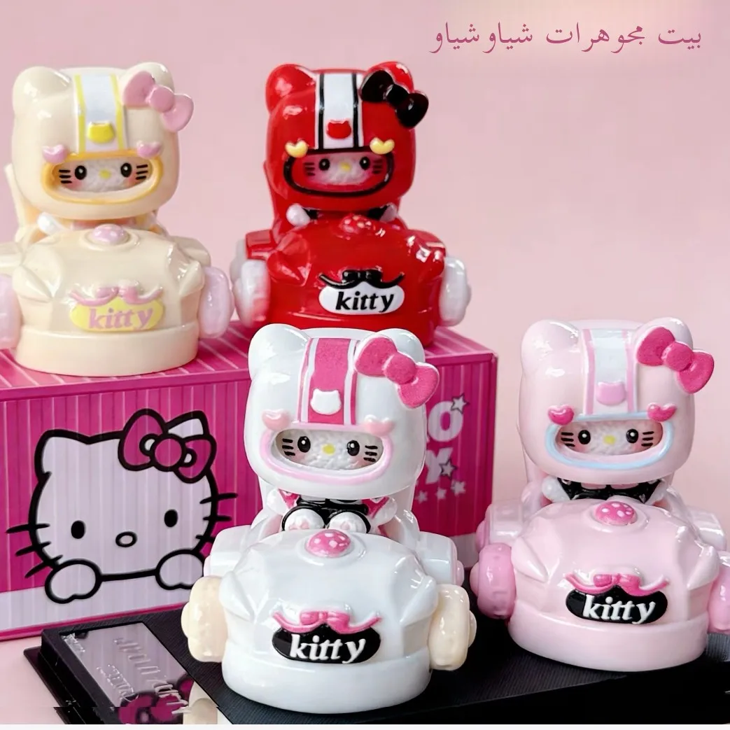 miniatura-de-carro-de-corrida-de-gatinho-em-gel-creme-decoracoes-artesanais-acessorios-de-resina-ornamentos-de-cenario-pecas-de-joias-de-moda