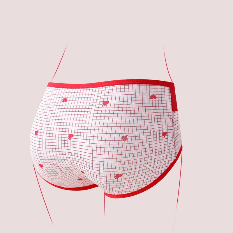 4Pcs Women Cotton Panties High Waist Body Slimming Underwear Breathable Cute Print Girls Briefs Soft Panty Female Lingerie