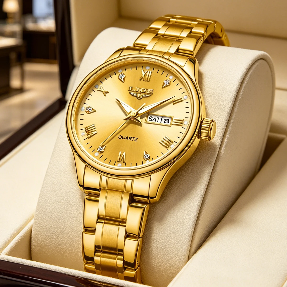 LIGE Watch Women,Watches for Women,Ladies Watches,Waterproof Fashion Dress Stainless Steel Bracelet Watches Date reloj
