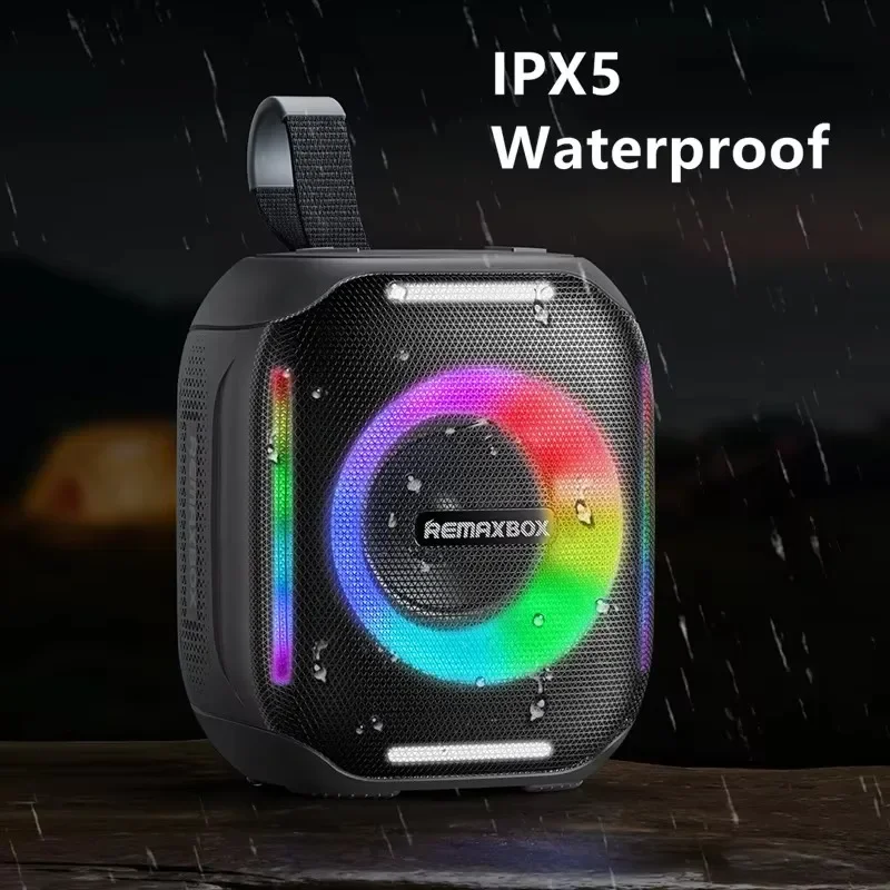 RB-M11 alta qualidade mini festa rgb iluminação sem fio bluetooth alto-falante portátil piscando led ao ar livre inteligente subwoofer à prova dwaterproof água
