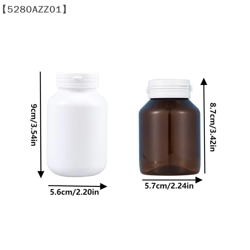 〔HMA58〕130/150ml Empty Plastic Bottle Health Supplements Vitamin Tablet Refill Bottle With Pull-Ring Tear Off Cap Pill Contain