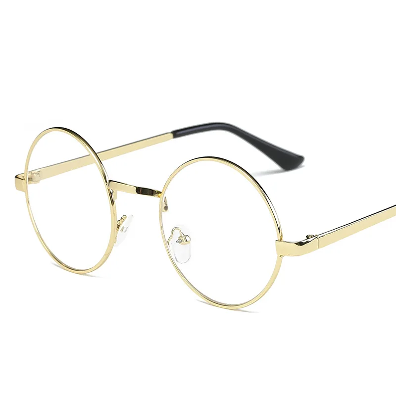 أنيمي نظارات تأثيري اكسسوارات Danganronpa Toko Fukawa تأثيري نظارات كبيرة سلك الحواف نظارات دائرية الرجال النساء النظارات هدية