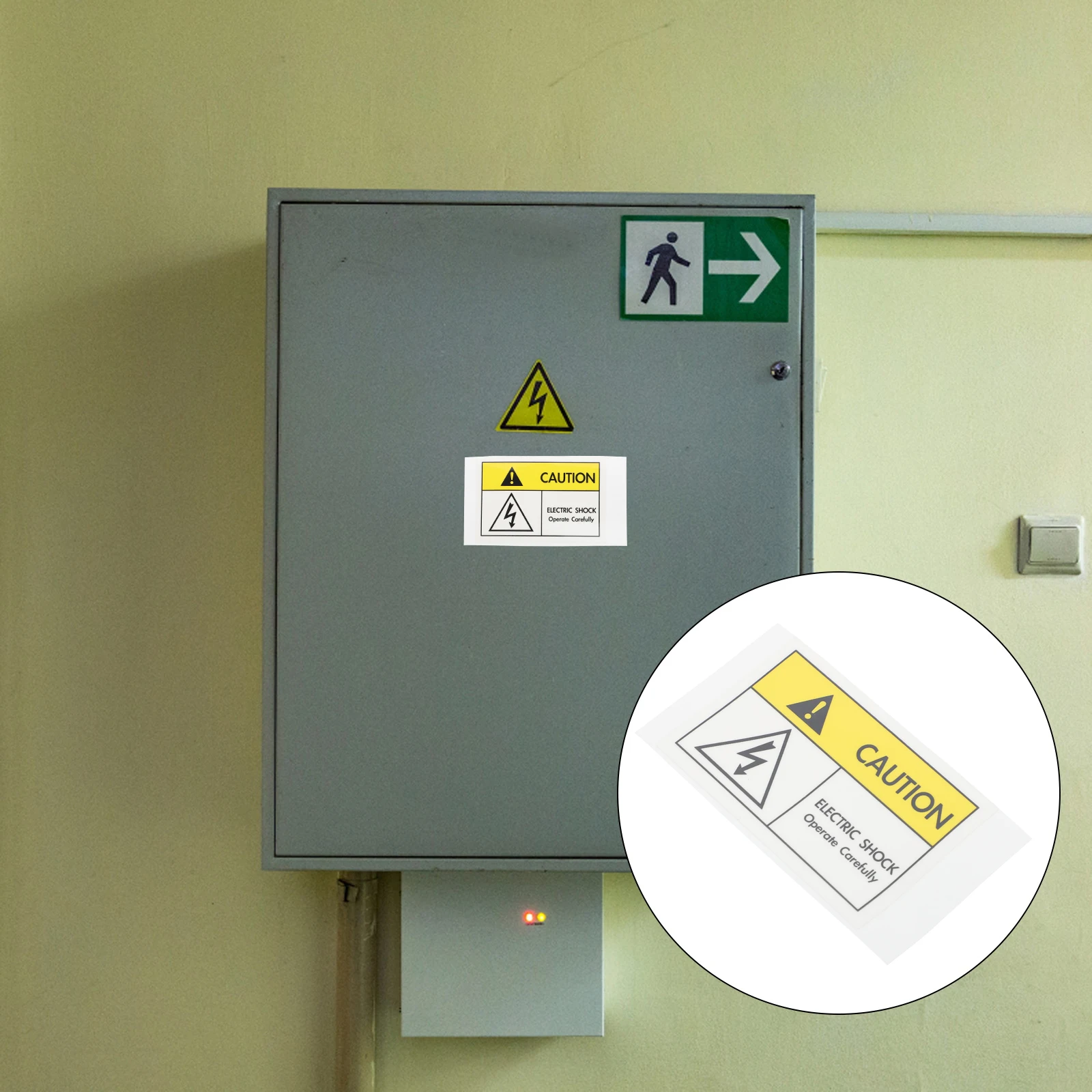 

Electric Shock Warning Sign Label Stickers Signs Industrial-warning-signs Caution