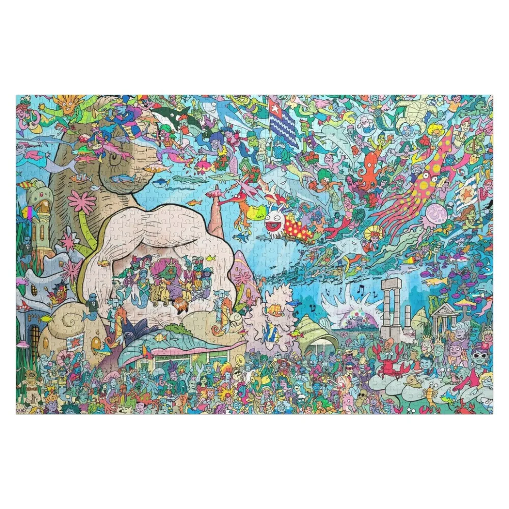 The Mer-King's Birthday Jigsaw Puzzle Personalized Photo Gift Custom Name Wood Personalized Works Of Art Puzzle