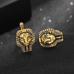 Mens Sphinx Leopards Lions Elephants Head Cufflinks Vintage Gemelos Shirt Suit Jewelry Accessories