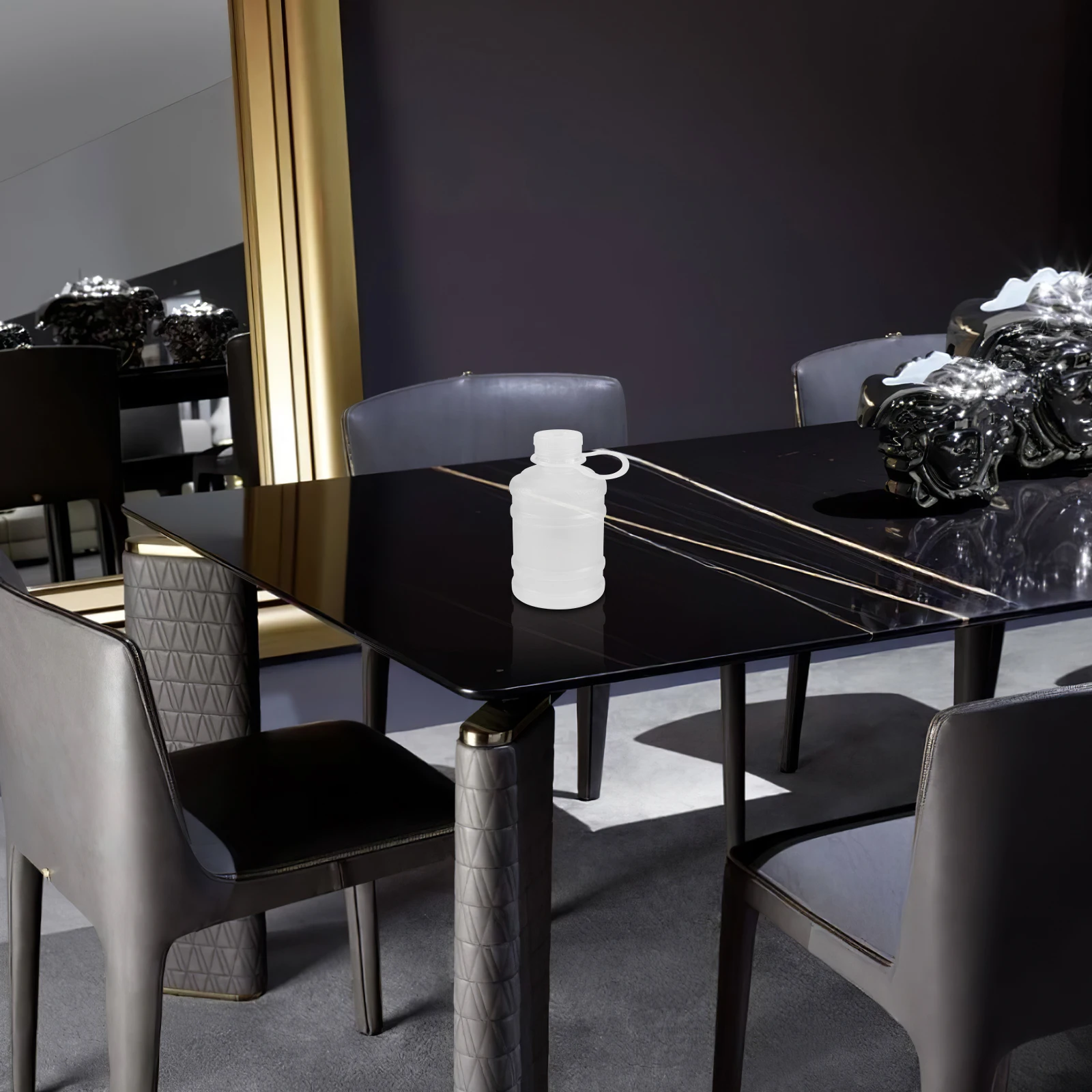 

Large Capacity Sports Water Bottle Plastic Fitness Drinking Bottle Outdoor Portable Container Wide Mouth Design Kitchen Barware