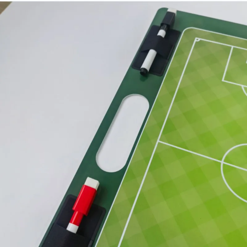 Football Tactical Board PVC Erasable Magnetic Strategy Clipboard Two-side Application Soccer Training Match Coach Accessory