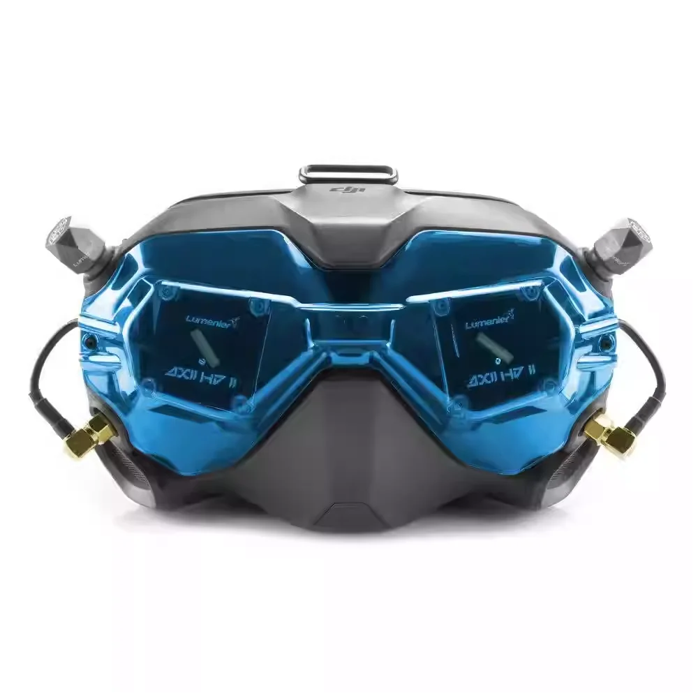 Lumenier AXII HD V2 Patch Visor 5.8 جيجا هرتز FPV هوائي قناع شبه شفاف مع هوائيات مدمجة داخل لنظارات DJI HD FPV