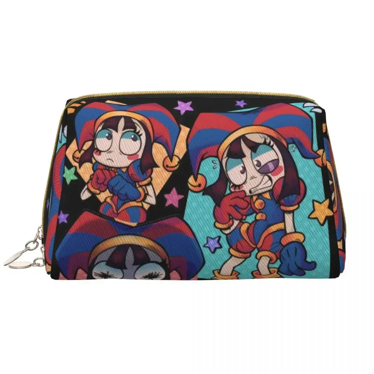 Amazing Circus Cartoon Games Digital Pomni Travel Cosmetic Bag Women Makeup Toiletry Organizer Lady Beauty Storage Dopp Kit