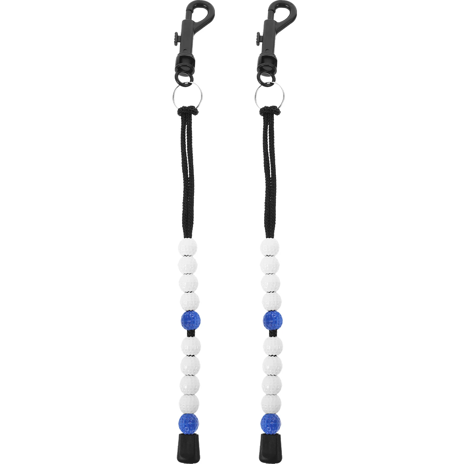 

2pcs Golf Score Counter Beaded Keeper Stroke Tracker Portable Golfer Tool Practical Wrist Chain Lightweight Buckle