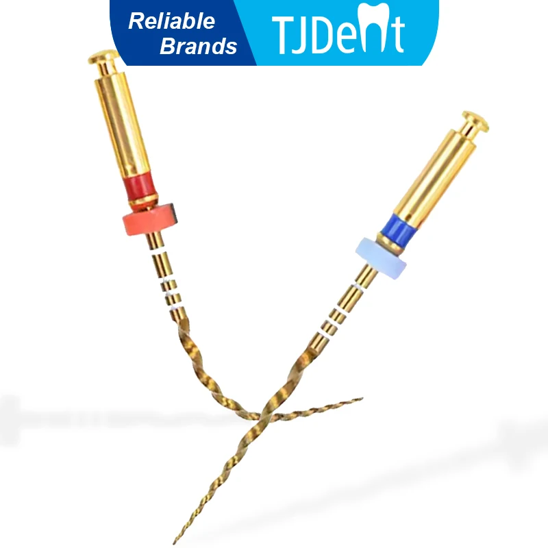 TJDent Dental Endodontic Nickel Titainium Flexible Rotary File 19/21/25mm Heat Activated Canal Root Files Dentistry Instrument