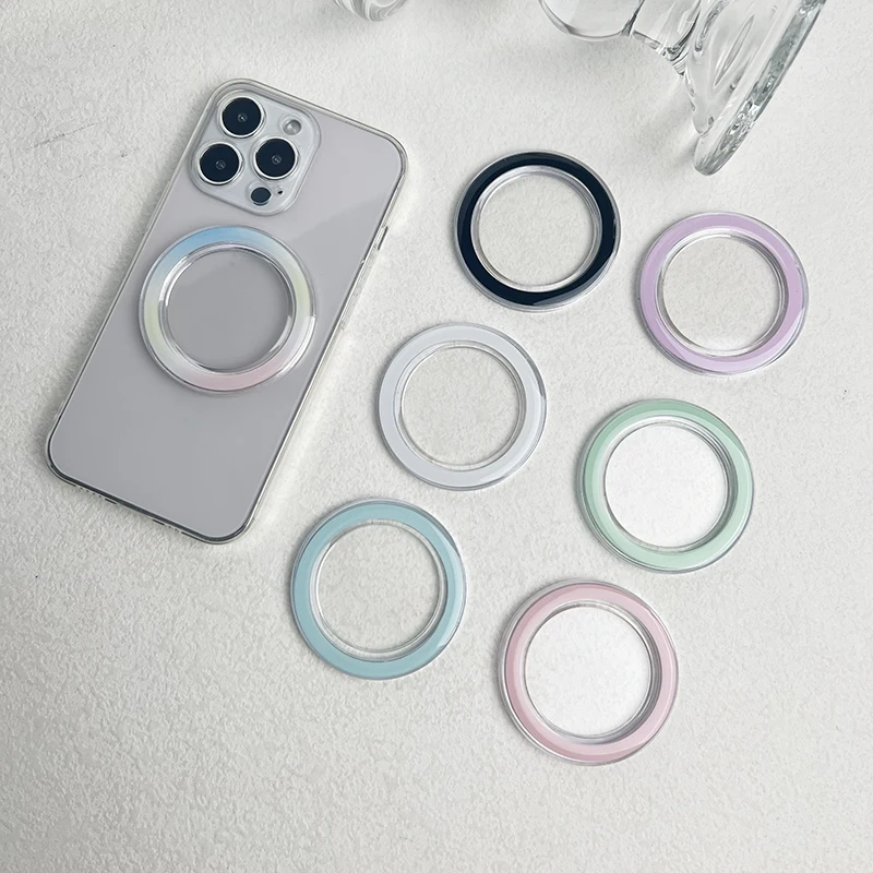 Wysokiej jakości okrągła naklejka magnetyczna na podstawę Mac Safe do iPhone'a 15 14 13 12 11 Pro Max Magsafe Socket Pocket Grip Bracket