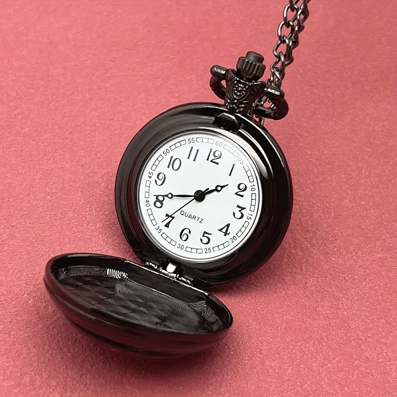 Vintage Exquisite Gothic Eye Pattern Design Mini Pocket Watch, Precise Quartz Movement Watch,Great Clock Gift for Male Female