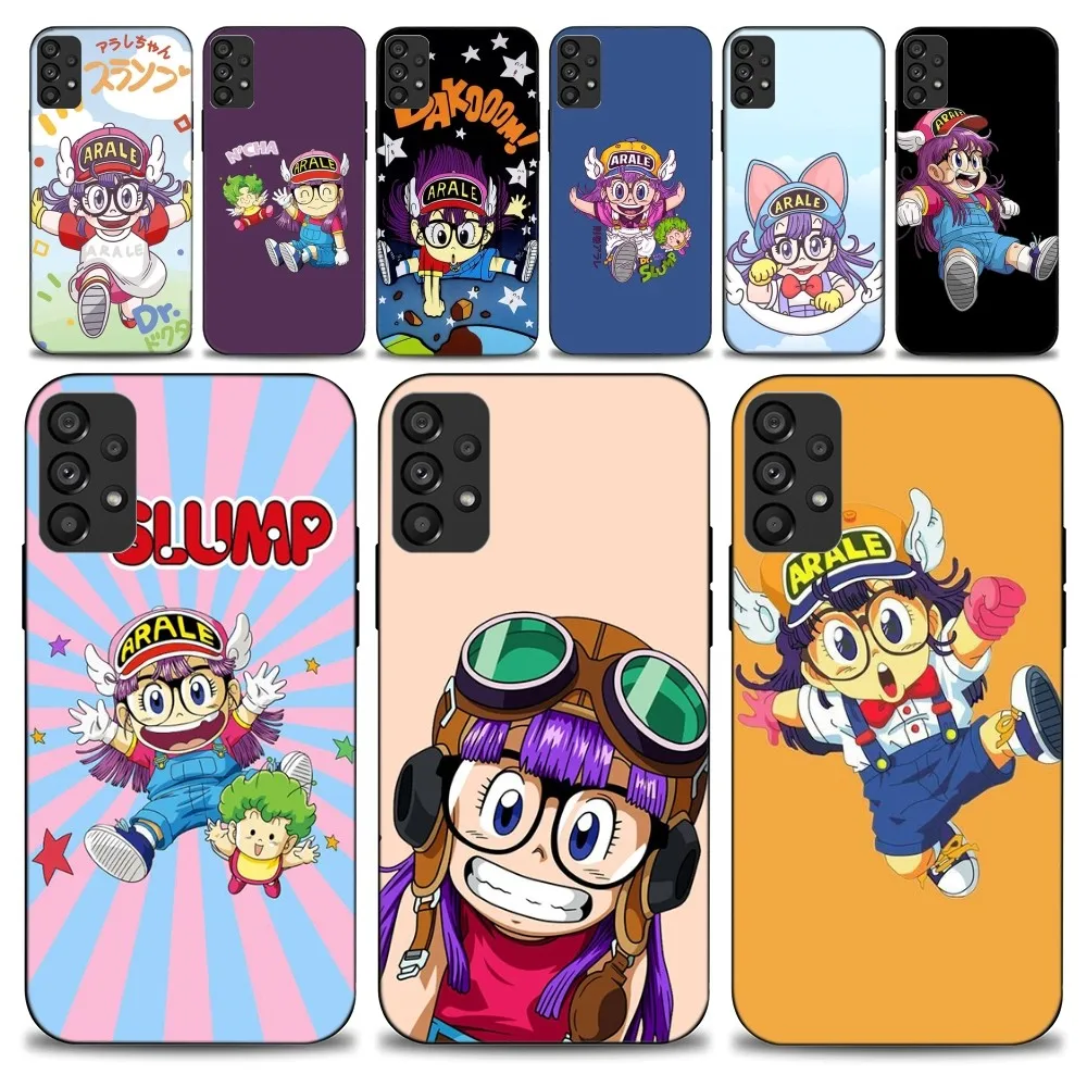 Cartoon Dr Slump Arale Phone Case For Samsung Galaxy S22 S23 Ultra S21 S20 FE Plus Note 20 Soft Cover