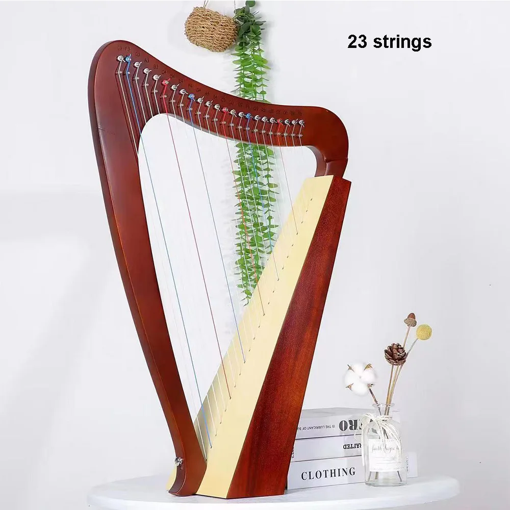 Lyre Harp 19 23 String Lyre Harp High Quality Lyre Portable Musical Instrument 19 23 Strings Half Key Lyre Harp Instrumet