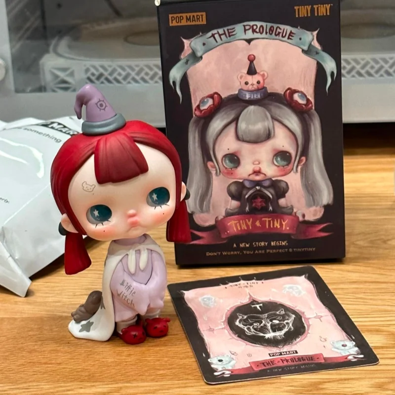 Popmart Blind Box Tinytiny Seria Prologu Urocza Figurka Modna Zabawka Ozdoba na Biurko Kawaii Prezent dla Dziewczyny Model Garage Kit