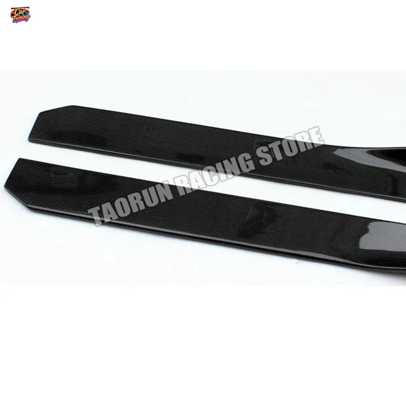 for BMW F87 M2 E90 E92 E93 F80 M3 F82 F83 M4 F10 M5 F12 F13 F06 M6 G80 G82 G83 100cm Carbon Fiber Side Bumper Extension Skirt view 5