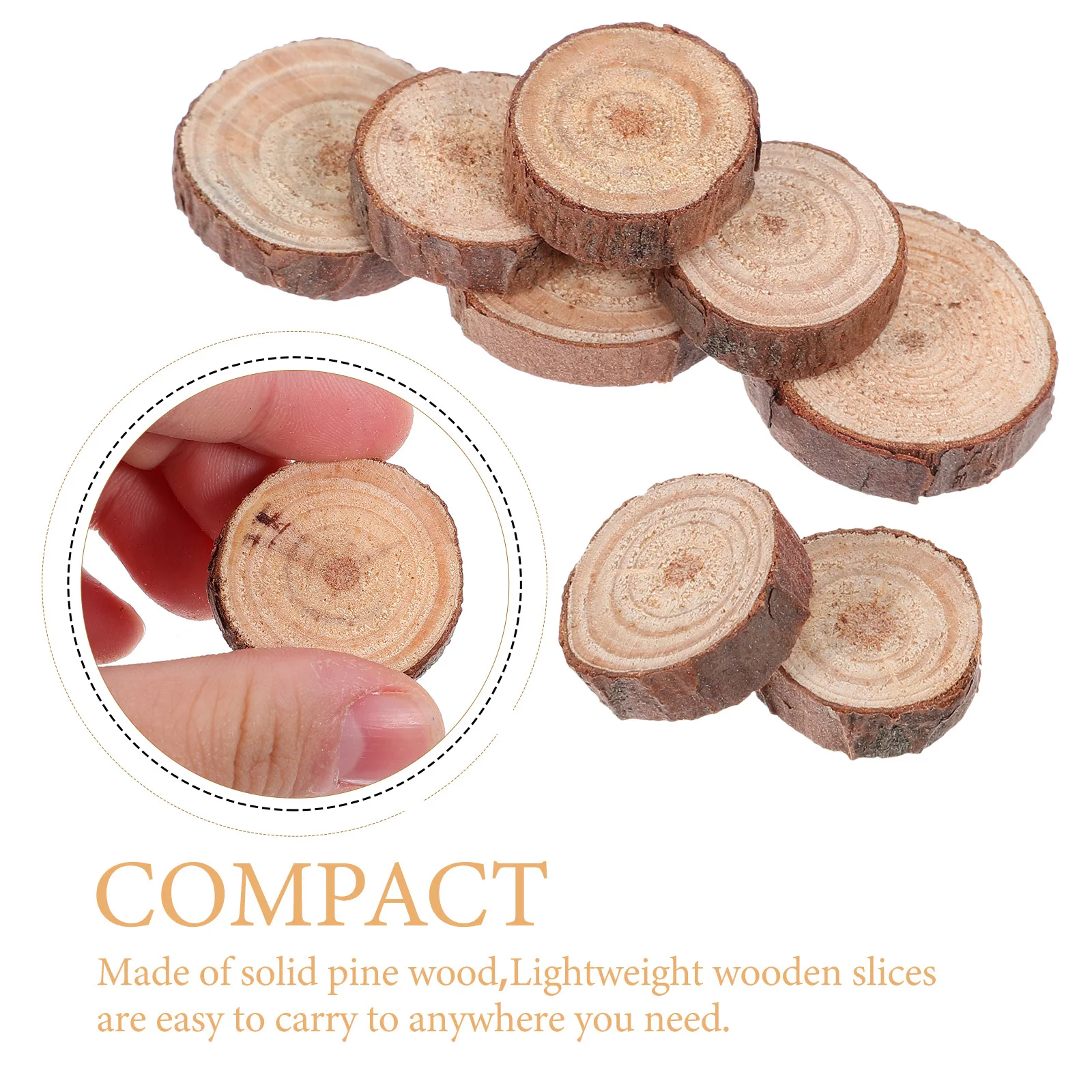 

120pcs Original Wood Slice Board Unfinished Pine Wood Slices For Diy Crafts Decor Wooden Circles Craft Supplies Handicrafts