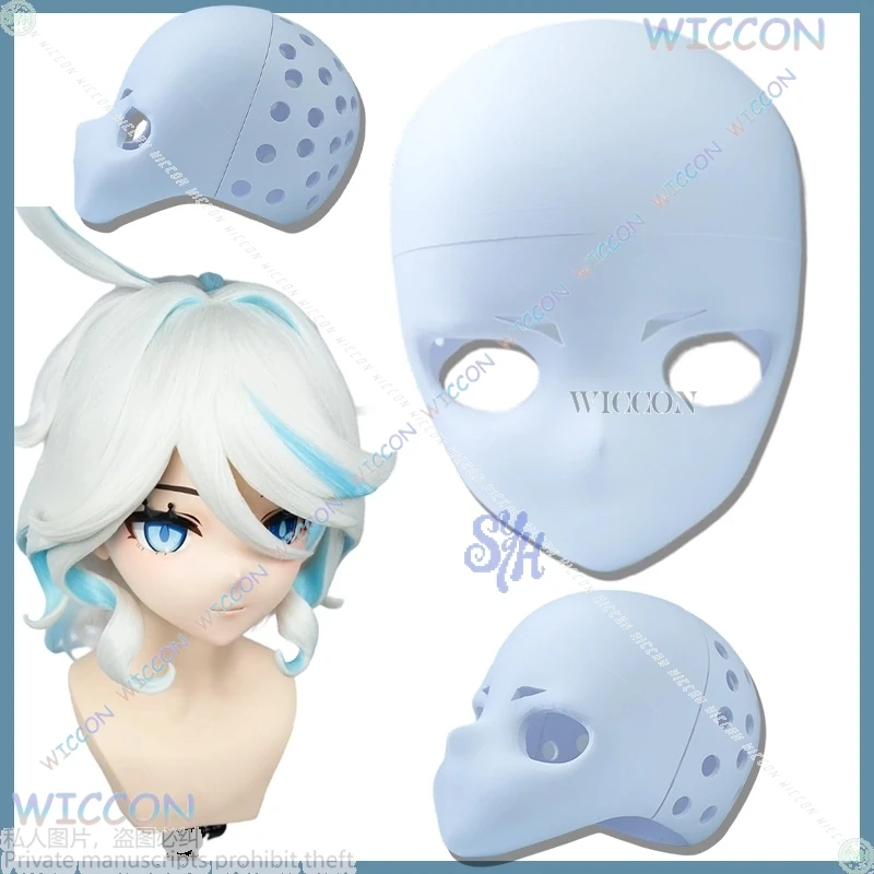 

3D голова полилуактической кислоты Furina Kigurumi игра Genshin Impact косплей аниме костюм пушистые аксессуары «сделай сам» Kig маска Хэллоуин вечерние