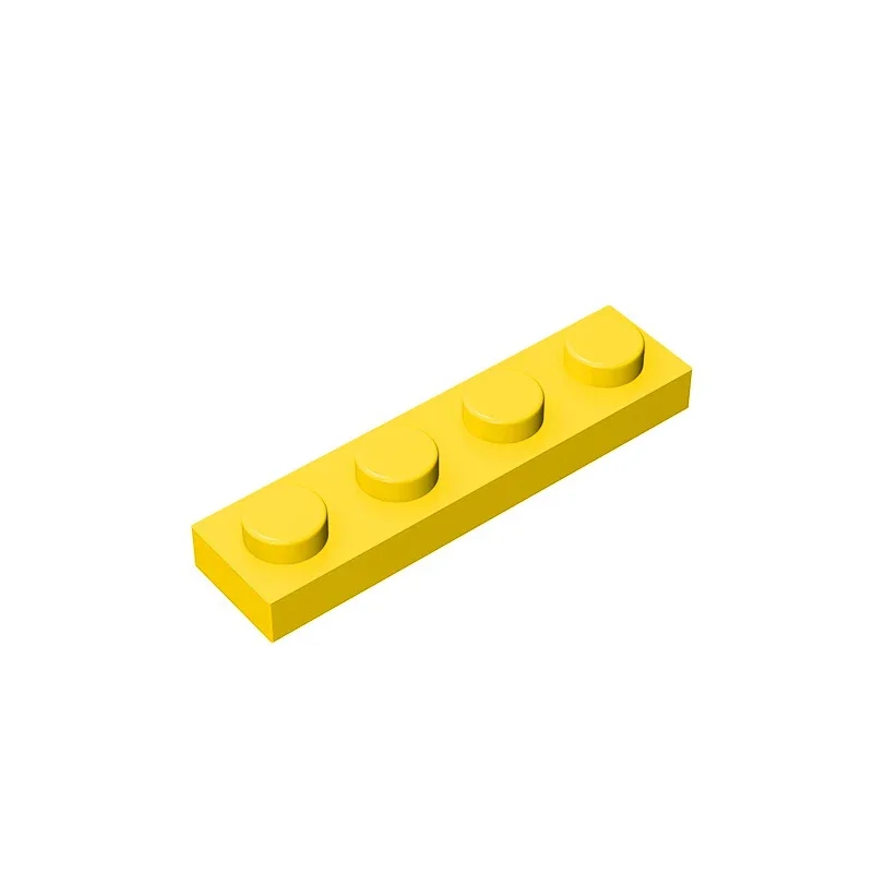 Gobricks GDS-504 Platte 1 x 4, kompatibel mit Lego 3710 Teilen Kinder-DIY-Baustein, Partikelplatte zum Selbermachen