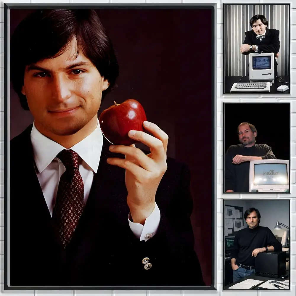 S-Steve Jobs Poster Classic Poster HD Art Sticky Wall Waterproof Home Living Room Bedroom  Aesthetic Decoration