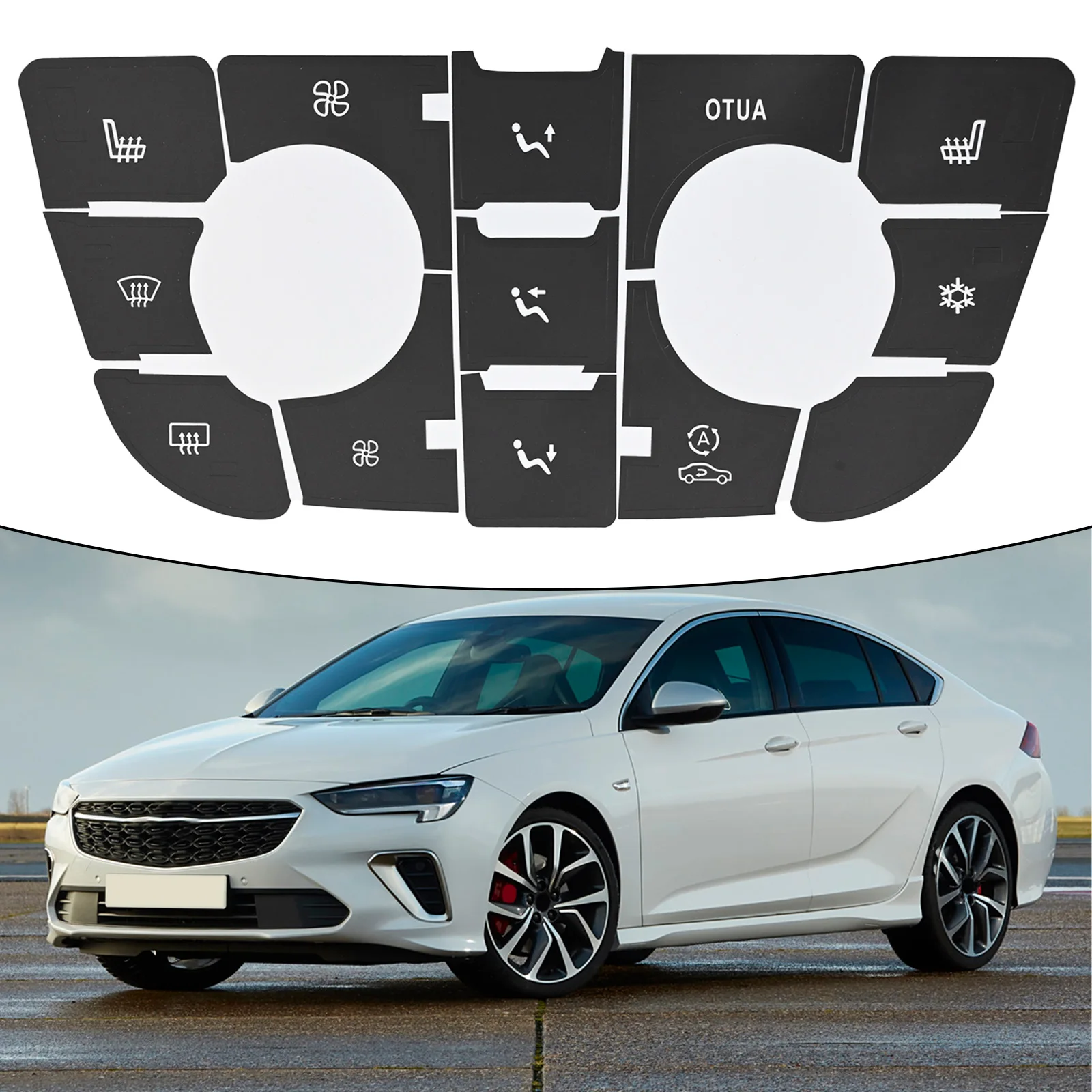 Decals Stickers Easy Installation Fixing Parts Radio Accessories Button Dashboard For Opel Astra J For Vauxhall