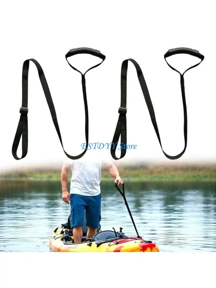G6DE DualPurpose Pirogue Pull Belts Modifiable Length Ergonomic Handle Swimming Stabilization