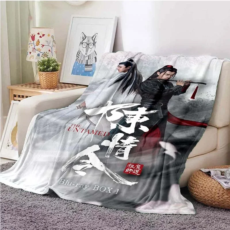 Drama The Untamed Xiao Zhan Wang Yi Bo Soft Thin Blanket Soft Warm Flannel Gift Comfortable Blanket Blankets for Beds Blanket