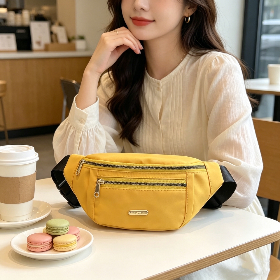  Fanny Pack for Women Multi-pocket Crossbody Bag Chest Bag Sports Belt Bag Travel Commute Waist Bag Shoulder Bags Sling Bags 