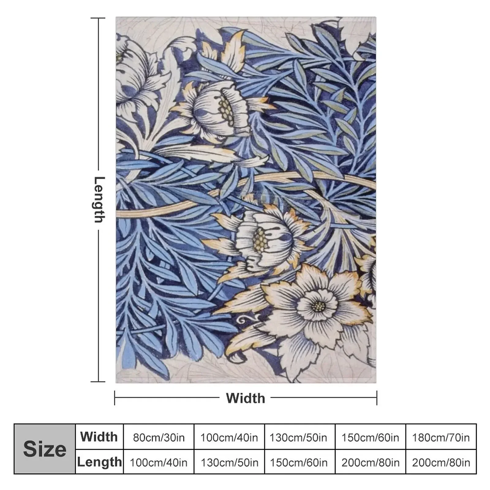 William Morris beautiful art nouveau work Throw Blanket Vintage Fashion Sofas Extra Large Throw Blankets