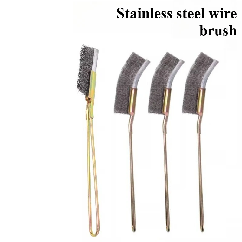 

Stainless steel wire brush with handle BBQ grill sanding rust removal cleaning brush Wire brush