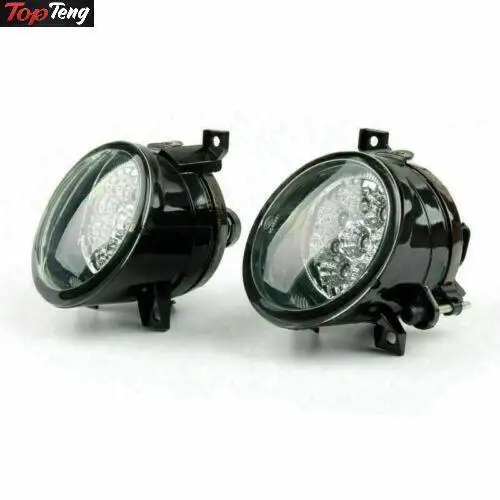 Pair Of Front Clean LED Fog Light Lamp Fits VW Jetta MK5 Rabbit Eos Tiguan