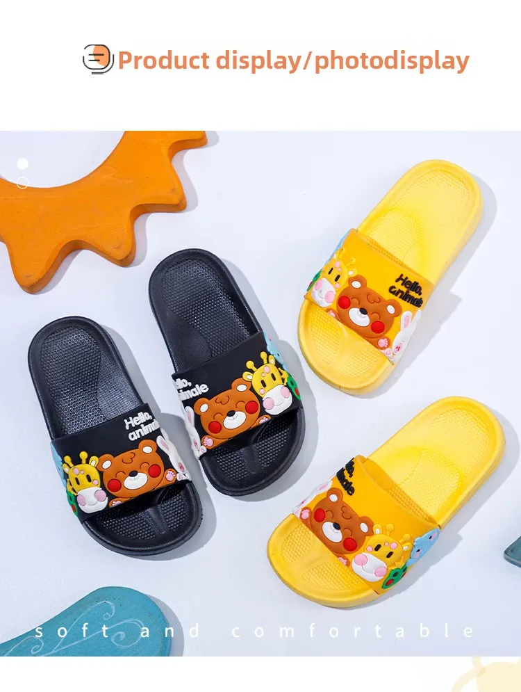 2026 Cartoon Kinderpantoffeln Jungen Mädchen Freizeitschuhe Flache Strand-Wasserschuhe Indoor Weiche Niedliche Flip-Flops für Jungen Mädchen – Detail 11