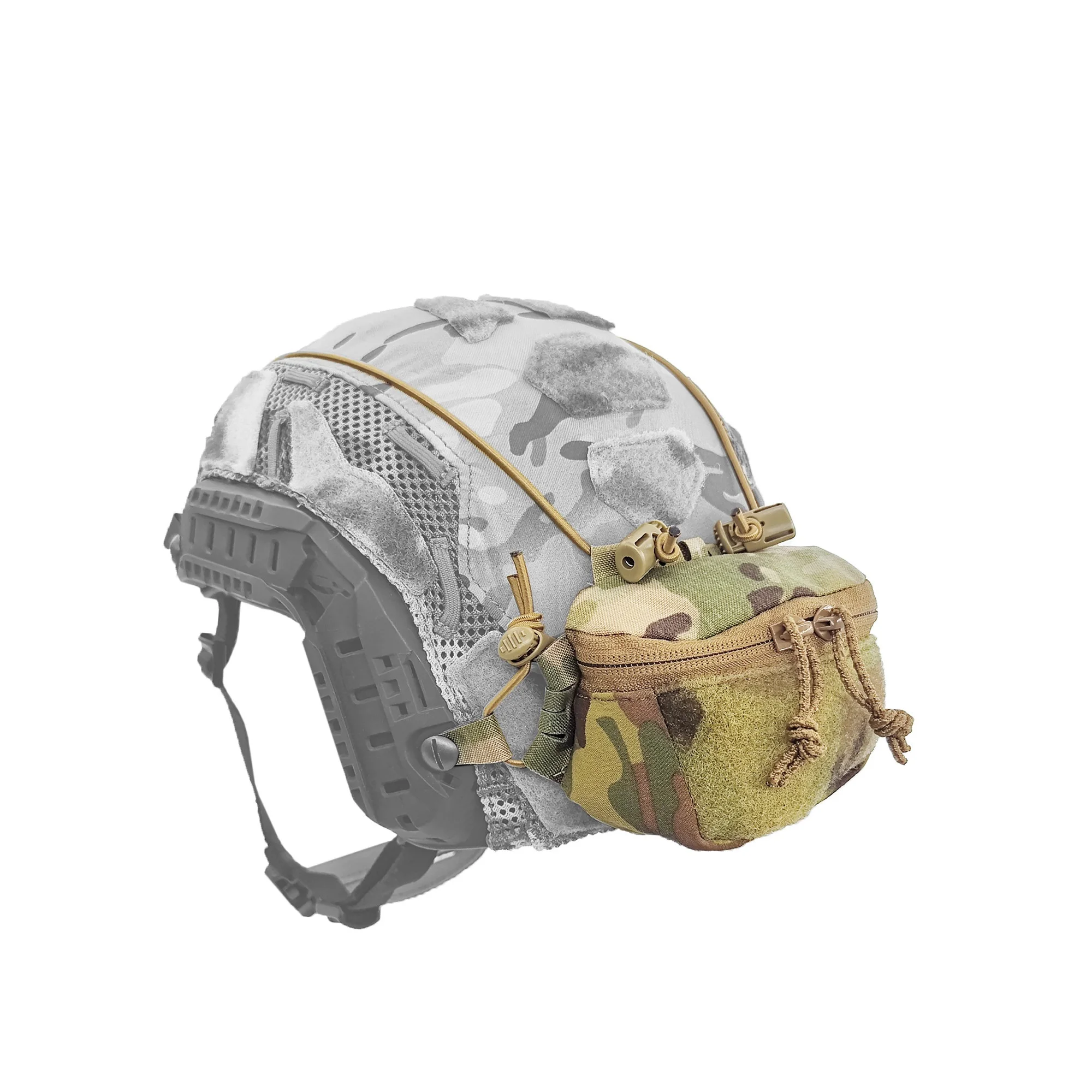 Tactical helmet battery pack storage bag 500D anti infrared fabric