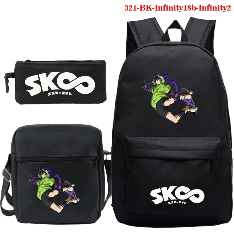 Mochila SK8 the Infinity Knapsack For Students Bookbags Canvas School Bags School Gifts SK8 Women's Backpack Men's Bag Knapsack