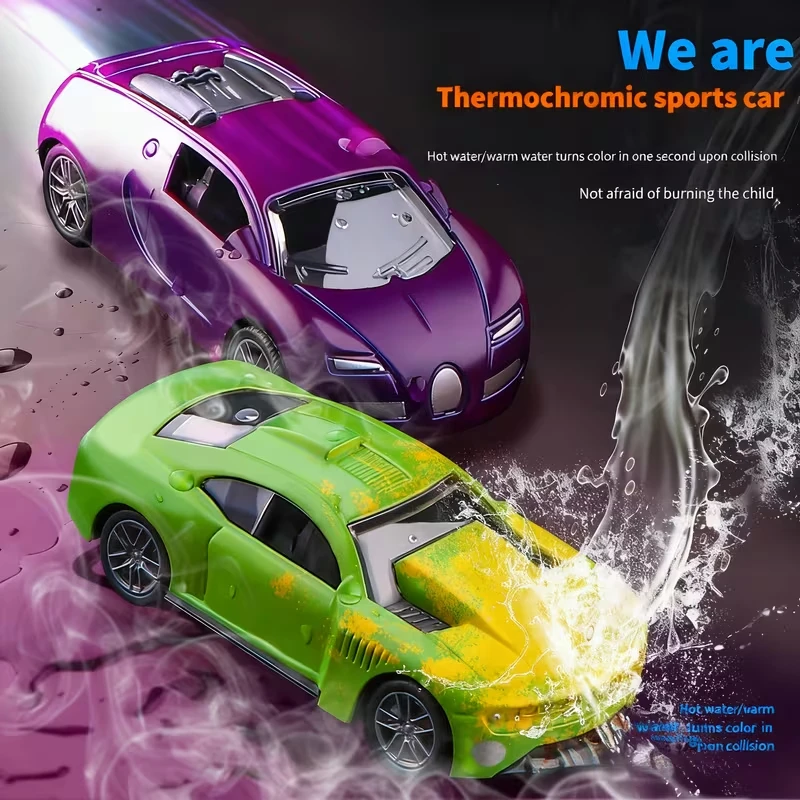 물에 닿으면 색깔이 변하는 자동차 장난감, 색깔이 변하는 목욕 장난감 자동차, 선물 가방 속 선물, 아이들을 위한 재미있는 선물, 테마 파티 선물