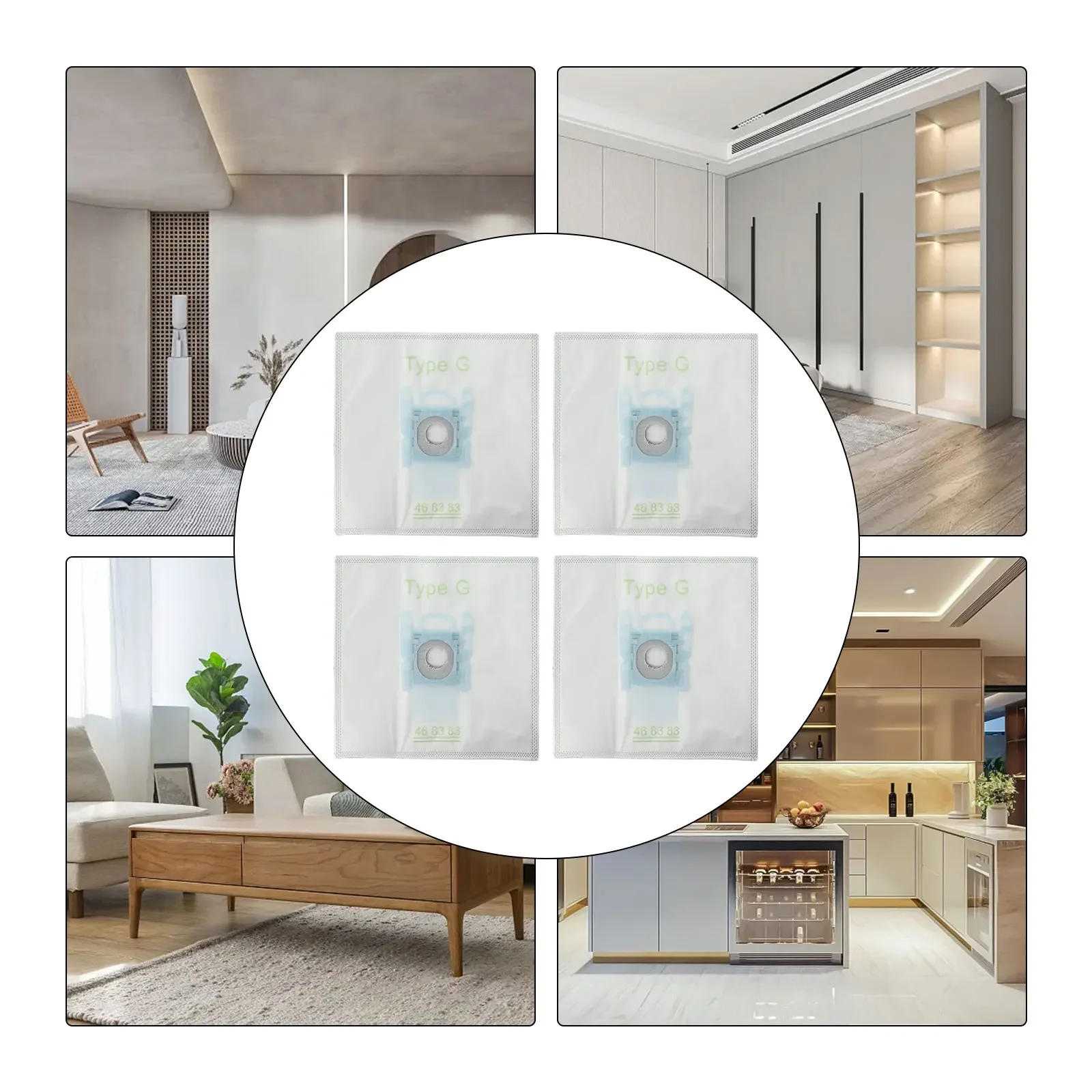 Type G Cloth Dust Bags Perfectly Fitting For Bosch and For Siemens Vacuum Cleaners to Enhance Cleaning Efficiency