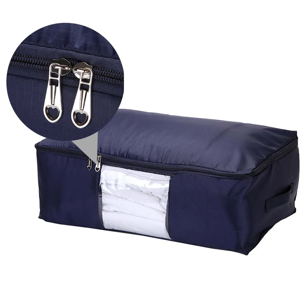 

Quilt Storage Bag Washable Cloth Large Capacity Dust proof Bags Blanket Pouch Clothes Home Tidy Lightweight Zipper Design