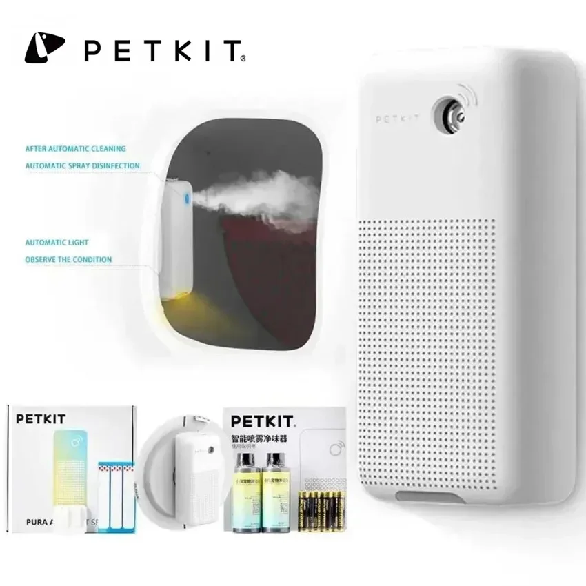 PETKIT PURA MAX Cat Litter Box Accessoriess Original Smart K3 Spray Odor Eliminator N50 Cat Toilet Odor Control Air Cleaning