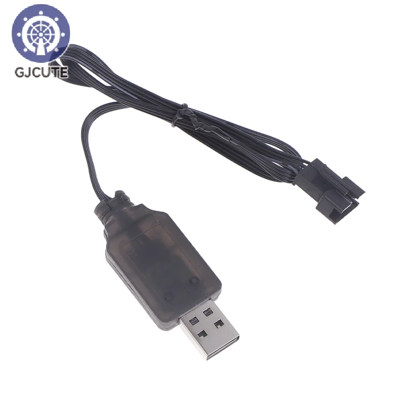 1 pçs 7.4v SM-4P plug carregador usb para de36w de65 hm202 ec08 ec16 rc carro m416 elétrico gel bola blaster carregador de bateria