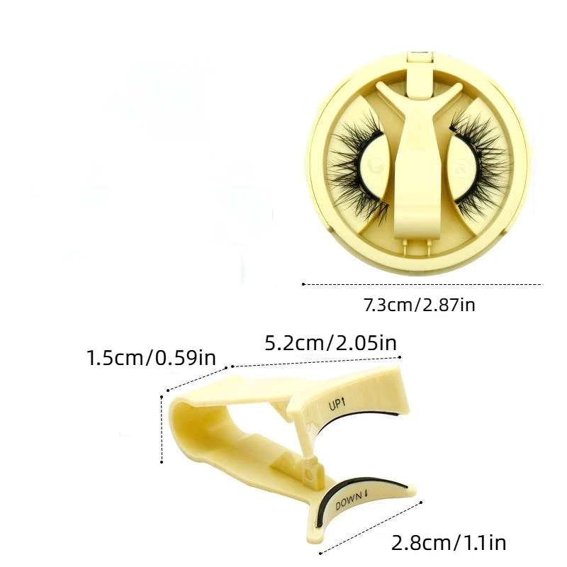 Ciglia magnetiche riutilizzabili Set 1 paio Nessuna colla necessaria Ciglia finte con pinzette magnetiche Strumento per trucco ciglia finte ricci