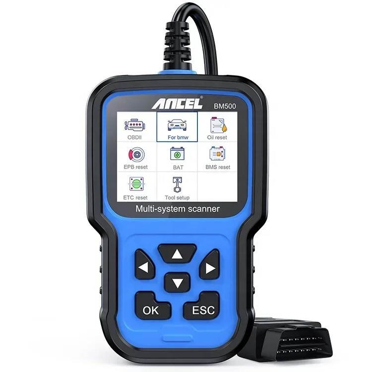 Ancel BM500  Professional Auto Diagnostic Tools ODB2 Full System Enhanced DPF  TPMS Reset Automotive Scanner Car Scanner