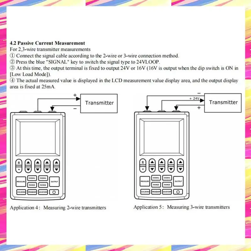 AIAI Multifunctionele Signaalgenerator 4-20Ma Stroomspanning RTD Thermokoppel Signaalbron Handheld Proceskalibrator